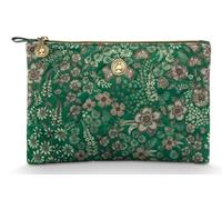 Pip Studio Trousse de Maquillage Charly Cosmetic Flat Pouch Quilted Daisy Dreams Green Vert