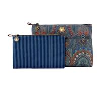 Pip Studio Trousse de Toilette Caryn Cosmetic Bags Combi Jabali Blue Bleu