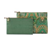 Pip Studio Trousse de Toilette Caryn Cosmetic Bags Combi Jabali Green Vert