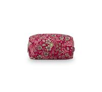 Coco Trousse de maquillage moyenne Motif marguerite Rouge 21,5 x 10 x 10,5 cm