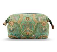 PiP Studio Trousse à cosmétiques Cooper Medium 22,5 x 9,5 x 15 cm Jabali Green
