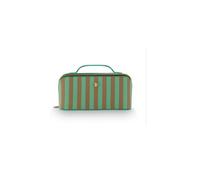 Pip Studio Trousse de Toilette Cyrille Cosmetic Bag Stripe Green Vert Brun