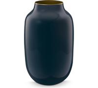 Pip Studio Vase Metal Oval Couleur Mid Blue Taille 30cm