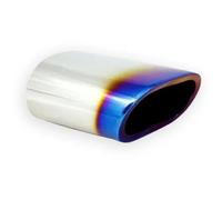 Pipe 1 Piece for BMW 318 X3 E83 F25 2005-2012 Stainless Steel Exhaust Pipe Muffler Tailpipe Tip Car Rear Tail Throat Styling(Half Blue)