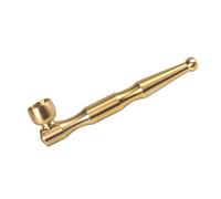Pipe À Fumer Classique Rétro en Laiton, Pipe À Tabac À Long Manche - Design Polyvalent 3 en 1 pour Grand-père, Mari, Ami, Collectionneur, Débutant Ou Homme(105MM)