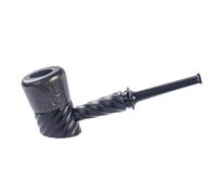 Pipe À Fumer Créative en Bois Massif Pipe À Tabac À Manche Droit Fabriquée À La Main Pipe A Fumer Tabac À Filtre Amovible de 9MM Cadeau pour Collectionneur, Débutant