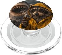Pipe à Fumer drôle Raton Laveur Requin Attaque Meme Vintage PopSockets PopGrip pour MagSafe