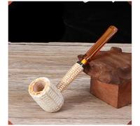 Pipe À Fumer En Épi De Maïs Pipe À Tabac En Maïs Droite Pipe A Fumer Tabac Personnalisée Faite À La Main Amovible Cadeau Pour Grand-père, Mari, Ami, Débutant(Multi-colored)