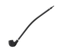 Pipe à fumer longue avec filtre amovible Pipe à tabac en résine lavable Lisse, courbée, fabriquée à la main+Boîtes Cadeau Cadeau de vacances pour hommes(Burst)