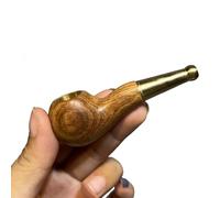 pipe à fumer, Mini pipe à tabac faite main - Pipe à fumer portable et détachable for débutants - Embouchure courte en bois de santal rouge et poirier(B)