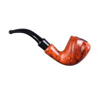 pipe à fumer, Pipe à tabac classique courbée - Pipe à fumer en résine fabriquée à la main avec filtre amovible for homme, cadeau idéal for un père, un mari ou un ami