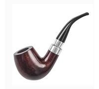 pipe à fumer, Pipe à tabac en bois de bruyère faite à la main avec filtres de 9 mm - Accessoire de ceinture amovible