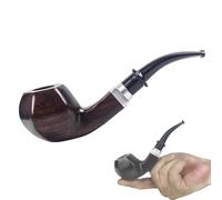 pipe à fumer, Pipe à tabac en ébène fabriquée à la main - Forme hexagonale, portable, compatible avec filtre 9 mm