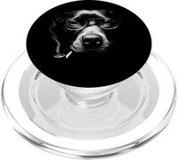 Pipe à Fumer pour Chien - Design rétro Amusant pour Les Amoureux des Animaux PopSockets PopGrip pour MagSafe