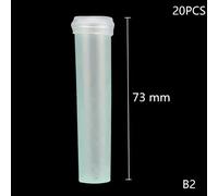 Pipe À Orchidée En Plastique Avec Fleur Brodée, Tube De Fleur En Clip Rouge, 20 Pièces.B2