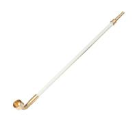 Pipe À Tabac Ancienne en Laiton Blanc Longue Pipe À Fumer avec Pot en Cuivre Poignée Droite Cadeau pour Grand-père, Mari, Ami, Collectionneur Ou Débutant(25CM/9.84INCH)