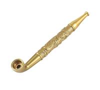 Pipe À Tabac Créative en Métal, Pipe À Fumer Multifonction 2 en 1 - Poignée Droite - Amovible - Cycle De Nettoyage - Cadeau pour Grand-père, Mari, Ami, Collectionneur Ou Débutant(Gold)