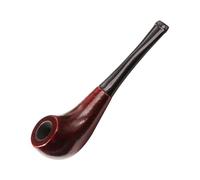 Pipe À Tabac en Bois De Bahua， Pipe À Fumer À Manche Droit Fabriquée À La Main Convient pour Un Filtre 9mm Amovible pour Nettoyage Cadeau pour Grand-père, Mari, Ami Ou Débutant