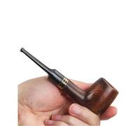 Pipe À Tabac En Bois Droite Faite À La Main - Portable, S'applique Aux Filtres de Pipe de 8MM - Accessoires Pour Fumeurs - Cadeau