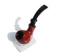 Pipe À Tabac En Bois Pipes À Tabac En Ébène Courbé Avec Métal Filtre Pipes À Tabac de Haute Qualité Pour Cadeau de Noël