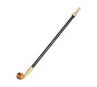 Pipe À Tabac, Longue Tige Vieille Pipe À Tabac Sèche Traditionnelle pour Hommes, Pipe À Tabac Sèche Portable Rétro,40cm