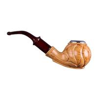 Pipe À Tabac Pipe À Fumer Sculptée À L'ancienne Pipe A Fumer Tabac Lisse Et Courbée, Fabriquée À La Main Cadeau Pour Père/petit Ami/mari/collectionneur