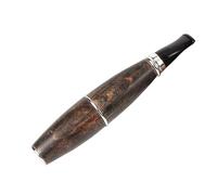 Pipe À Tabac Torpille Créative, Pipe À Fumer en Bois Massif Sculptée À La Main Petite Et Portable Cadeau pour Grand-père, Mari, Ami, Collectionneur Ou Débutant(Black)