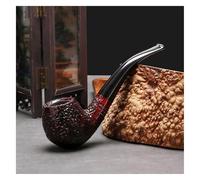 Pipe À Tabac Vintage en Bruyère - Depuis 1899 - Pipe À Fumer Artisanale - Compatible avec Filtre 9 Mm pour Grand-père, Mari, Ami, Collectionneur Ou Débutant.(Yellow)