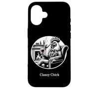 Pipe à vin avec Citation Amusante Coq Chic Coque pour iPhone 16