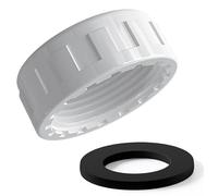 Pipe Blanking Catch avec anneaux en caoutchouc de scellage, PVC Feme Feme Faste Type Adapter Blanking Cap pour les joints et les tuyaux d'étanchéité blanc 20mm