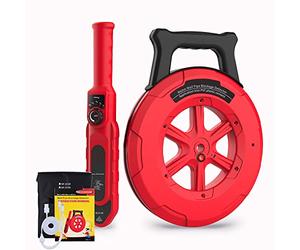 Pipe Blockage Detector, Water Pipe Locator Underground Diagnostic-Tool Wall Scanner Pipeline Blocking Clogging Scanner Plumbers Instrument For Metal PVC Water Pipes (30M)