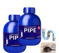 Pipe Bobo Deboucheur, 2026 Pipe Bobo Drain Cleaner, Pipeline Dredging Agent, Deboucheur Canalisation Poudre, Sink and Drain Cleaner, Nettoyant Pour Toilettes Baignoire Douche Lavabo Déboucheur (2PC)
