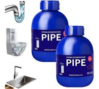 Pipe Bobo deboucheur,Pipe Bobo Cleaner,pipeline dredging agent, Puissant Nettoyant for évier Et Canalisations, Agent De Dragage De Tuyaux Puissant, Déboucheur for Cuisine (2pc)