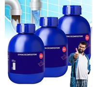 Pipe Bobo Deboucheur, Pipe Bobo Drain Cleaner, Puissant Nettoyant For éVier Et Canalisations, éViers De Cuisine, Douches, Salles De Bains Et Toilettes (3pcs)