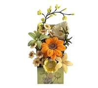 Pipe Cleaner Flower Craft Kit, DIY Chenille Stems Bouquet Set, Indoor Decorative Flower Craft, Handmade Bouquet Activity, Easy Handmade Plant, Pipe Cleaner Plants Making Kit for Home Living Room