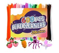 Pipe Cleaners Craft, troncs de chenille - Jouet créatif coloré pour - Décoration de festival, projet de bureau, vacances à la maison