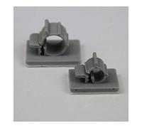 Pipe connector 20pcs Water Purifiers Accessories 1/4" 3/8" CCK Pipe Clamp Hose Fixed Back Glue Stick (Color : 1l4inch, Size : 20pcs) Plumbing Fittings