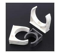 Pipe connector 50pcs/lot ID 20~50mm PVC Pipe Clamp Garden Irrigation Fittings U-Type Pipe Strap Garden Water Connectors (Color : White 40mm) Plumbing Fittings
