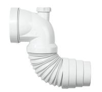 Pipe coudee extensible avec piquage