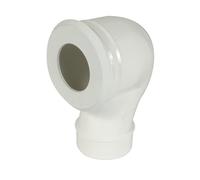 pipe coudée pour wc - diamètre 100 mm - sortie verticale - nicoll cwp33