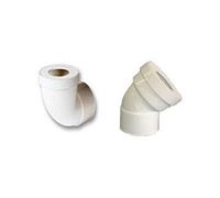 Nicoll Pipe courte 71606 – Ø 94,8 mm CW33 mâle 90° Blanc