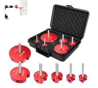 pipe cure pvc,Une perceuse électrique gratuite,pipe cure pvc plomberie coffret,Lot de 12 alésoirs Reamer,ebavureur,outil d'alésage filetage tuyaux d'eau avec arêtes coupe double face-12PCS