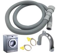 Pipe De Décharge De La Machine À Linge - Extension Du Tuyau De Sortie Renforcé | Tube À Laveuse Réglable Universelle Avec Connecteur Et Adaptateurs De Coupe De 20 24 30 38 m.m Pour L'équip