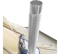 Pipe De Foyer Au Four Pipe De Fumée en Acier sans Fonde pour Les Fours en Bois, Tuyau De Cheminée À Double Paroi À La Chaleur, Durable Et Ouverture d'air D'échappement Résistant À La | Idéal