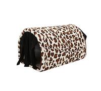 Pipe de Peau de Petit Animal, Tunnel Pratique pour Les Ombres pour Animaux de Compagnie Ombragant Le Magnifique Léopard Détachable Léopard avec Rideau à Franges pour Cobaye pour Hamster