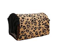Pipe de Peau de Petit Animal, Tunnel Pratique pour Les Ombres pour Animaux de Compagnie Ombragant Le Magnifique Léopard Détachable Léopard avec Rideau à Franges pour Cobaye pour Hamster
