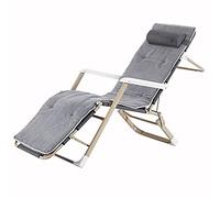 Pipe de tuyau en acier Place Pish Pool Recking Reckin Reckin Adjuvent Cright Lounge Lounge All Météo pour les chaises de patio salon extérieur de la piscine de la piscine de patio (Couleur: Gris)