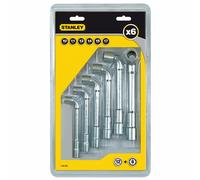 STANLEY 0-86-699 Clé à pipe débouchée 6 x 12 pans Jeu de 6 pièces