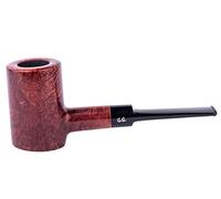 Pipe en bois pour tabac - Série Poker, Fabriquée en racine de bruyère, Filtre de refroidissement en métal (Acajou)