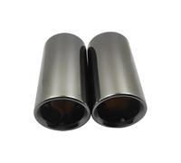 Pipe Exhaust Tips for Sagitar for Lavida for Bora for Golf for Tiguan for Scirocco 1.4T TailPipe Stainless Steel Muffler Tip Nozzle (Flat Black)